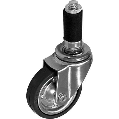 yazaki パイプキャスター 車輪径Φ75 自在車 ゴム車輪 YGR-75