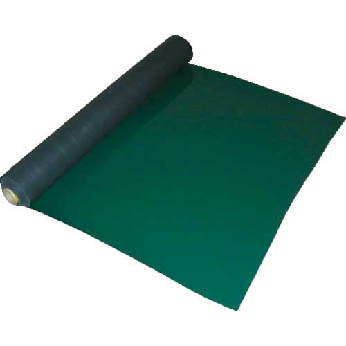 ワニ印 塩ビ養生マット 平マット グリーン 1.5mm厚×915mm×20m巻 003023
