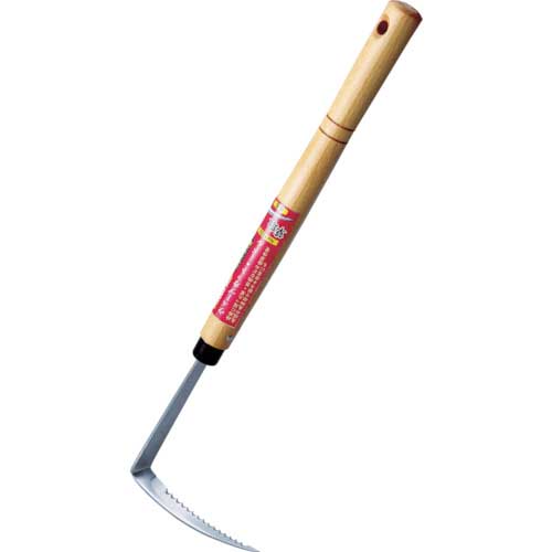 GS 草取・草削り鎌 ウェーブカット・ミドル 刃長95mm 全長415mm 1522