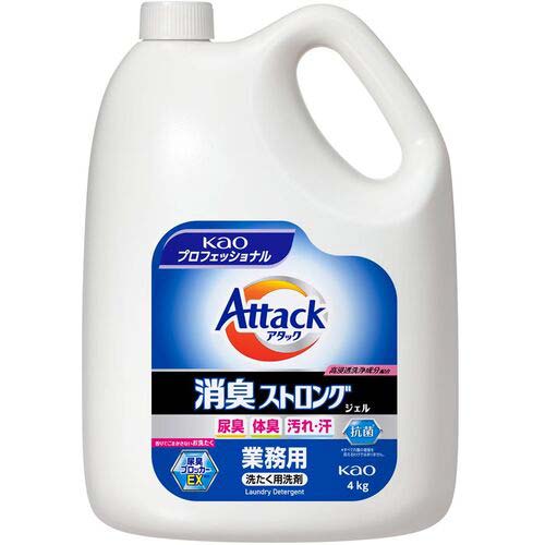 【廃番】Kao 業務用アタック消臭ストロングジェル 4KG 510860