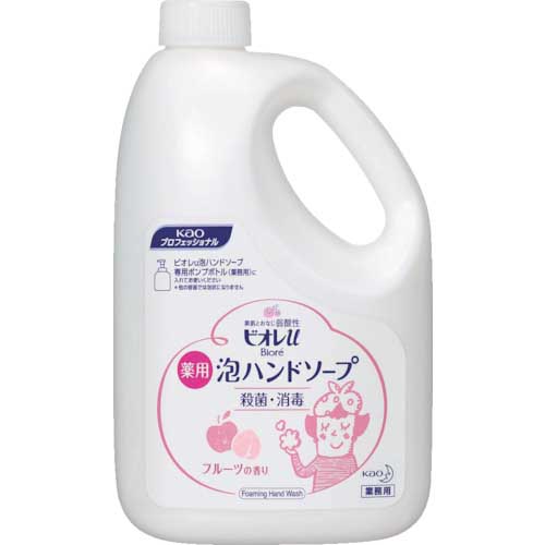 【廃番】Kao 業務用ビオレu泡ハンドソープ フルーツの香り 詰替2L 511492