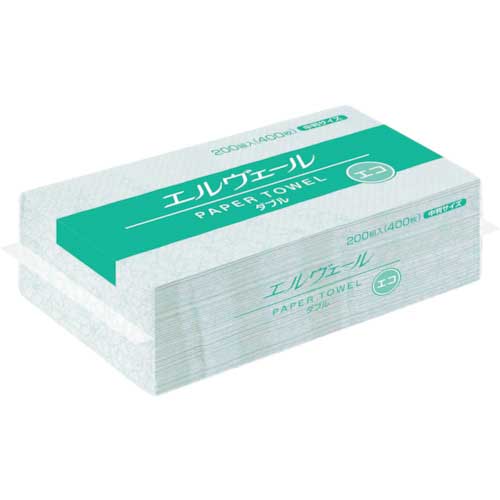 エリエール エルヴェール ペーパータオル エコ シングル/ダブル 小判/中判 1ケース
