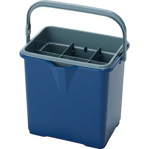 テラモト 仕切付きバケツ2ブルー CE-447-100-3