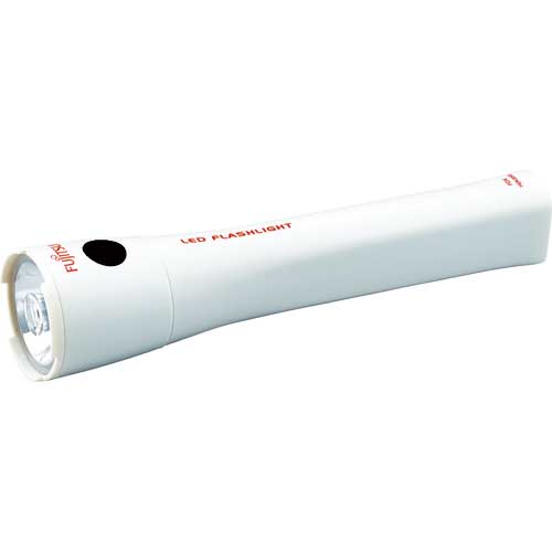 【廃番】富士通 LED懐中電灯 電池付 HGN3310FX-W(B)