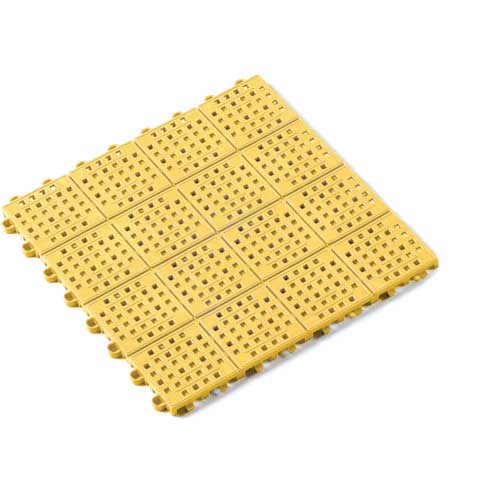 テラモト タッチマットツー 黄色 300×300mm MR-064-176-5