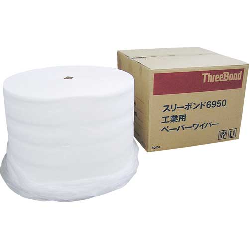 THREEBOND 工業用ペーパーワイパー・ペーパーウエス ロールタイプ 325m(1110カット) ミシン目入り(6950AC) TB6950
