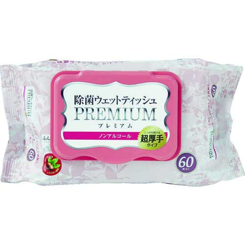 【廃番】アイリスオーヤマ 【一時受注停止】526918 ウェットティッシュ プレミアム ノンアルコール WTP-60N