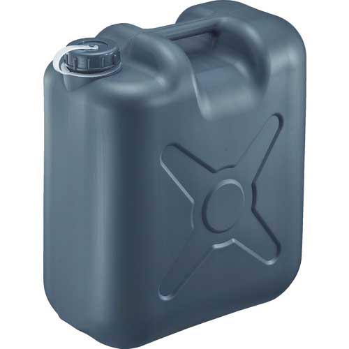 瑞穂 ポリタンク 扁平缶 片口 グレー 20L 0193GY