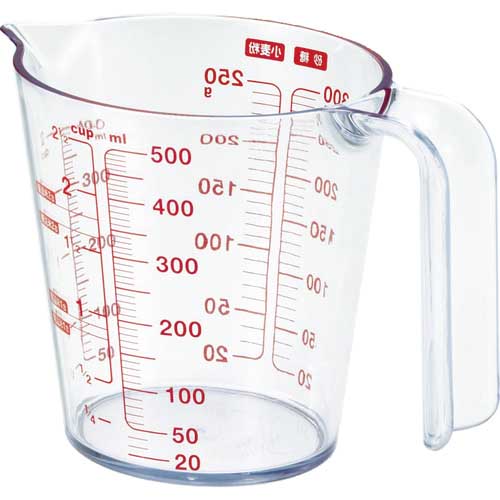 ASVEL 耐熱計量カップ O-500 500ml 232305