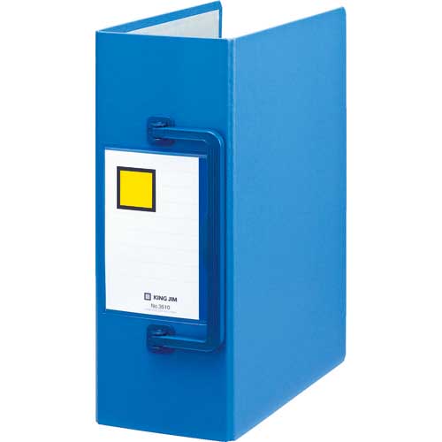 KING JIM キングファイルスーパードッチ<特厚> A4タテ型 青 とじ厚100mm 1000枚 3510-B