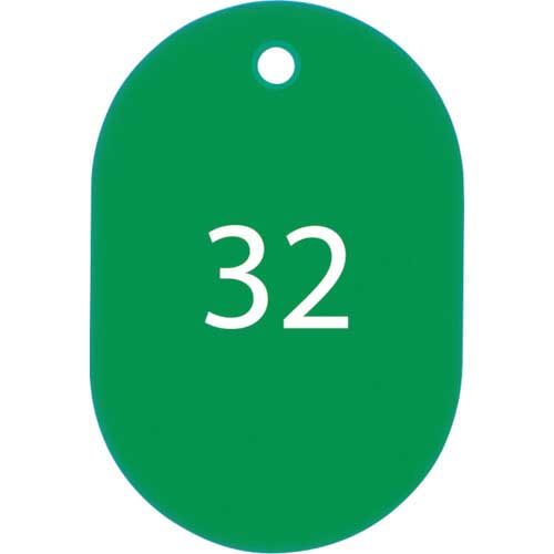 OP 番号札 大 番号入り26〜50 緑 (25枚入) BF-51-GN