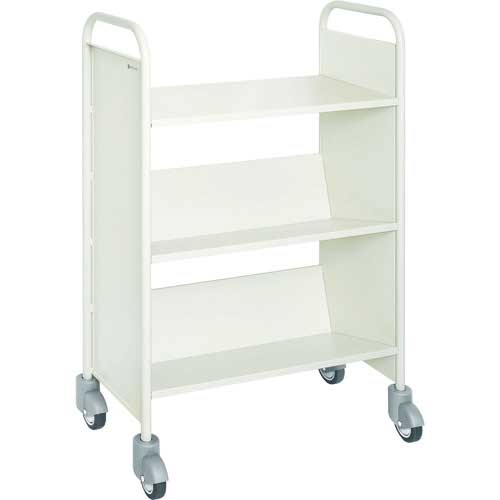 NF ブックトラックBT3L型 片面傾斜2段水平1段 W800×D380×H1175 BT3L-955T