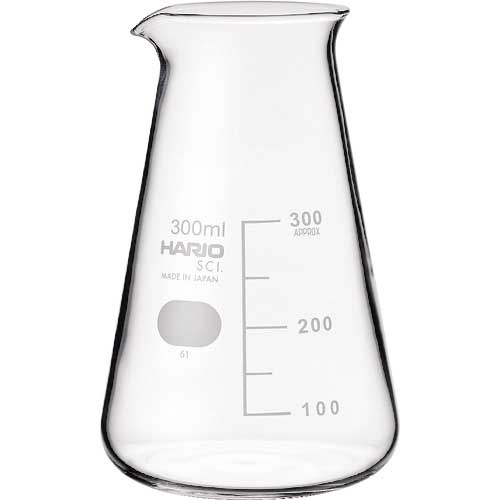 HARIO コニカルビーカー 目安目盛付 300ml CB-300-SCI