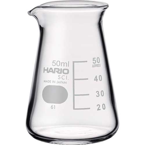 HARIO コニカルビーカー 目安目盛付 50ml CB-50-SCI