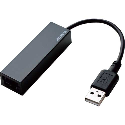 ELECOM USB2.0 LANアダプター Type-A ブラック EDC-FUA2-B