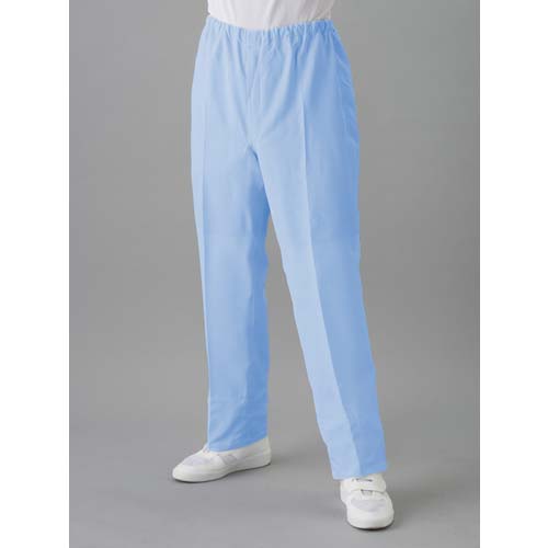 TriApex クリーンルーム用ウェア 異物混入防止対策パンツ JK365C S 青 JK365C-02-S