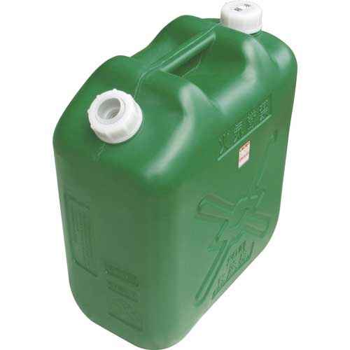 ヒシエス 軽油缶 20Lスリム グリーン KY-20S