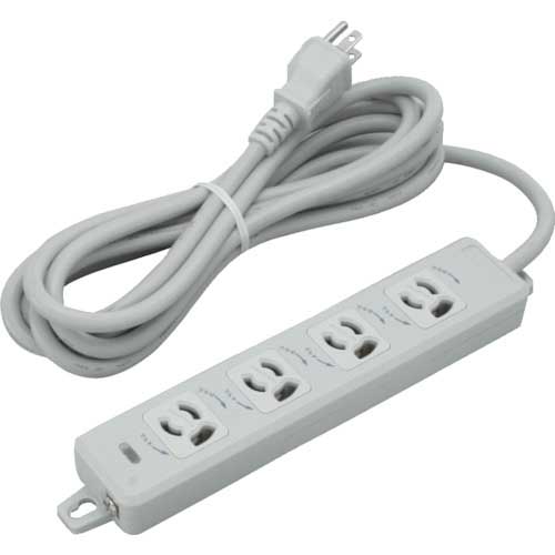 明工 OA用抜止接地タップ4コ口コー MR7904TJ3