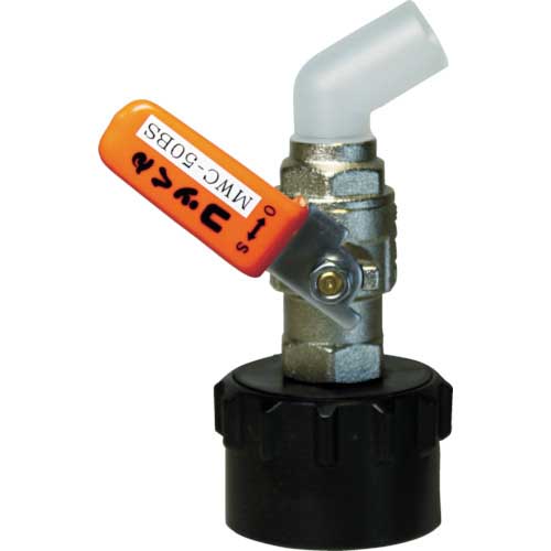 ミヤサカ ワンタッチ給油栓 コッくん Bタイプ バイトン仕様 レバー仕様 口金Φ50mm オレンジ MWC-50BSO-VITON