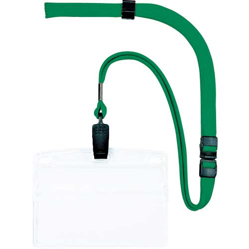 OP 吊り下げ名札 名刺サイズ 10枚 緑 NL-8-GN