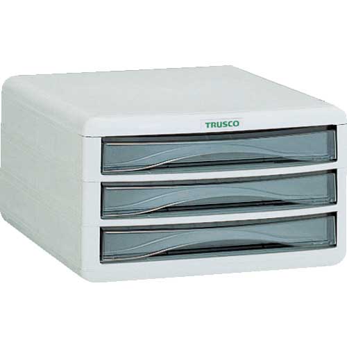 TRUSCO プラスチックレターケース A4浅型タイプ PA4-S