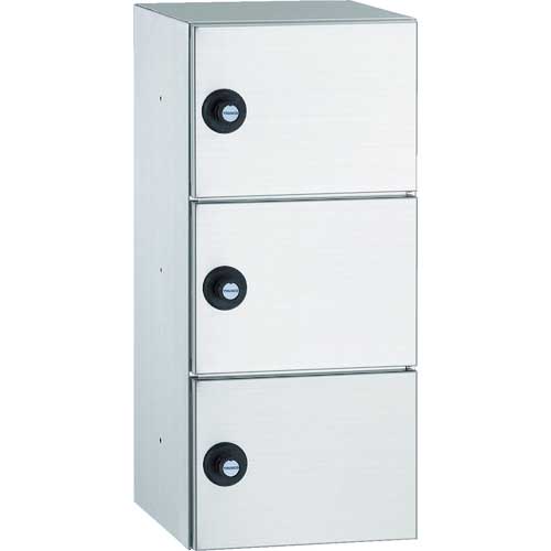 【廃番】TRUSCO SUSパーソナルボックス 奥行240 3段タイプ SPB240-3