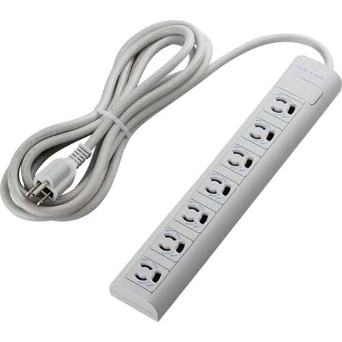 ELECOM オフィス用タップ EU RoHS指令準拠 マグネット雷抜け止めタップ 3P 7個口 3m T-ECOY053NDA