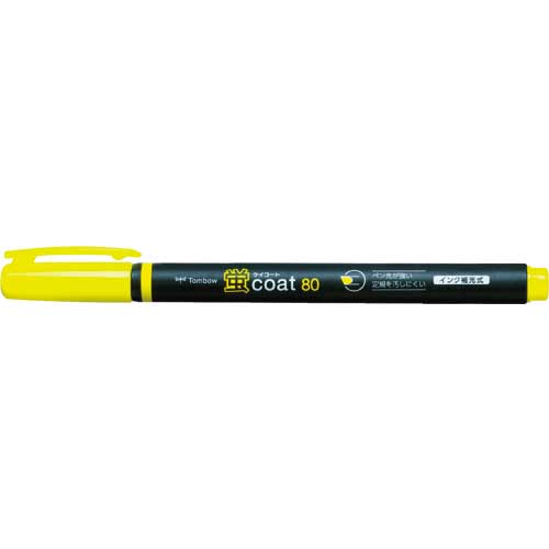 Tombow 蛍光マーカー蛍COAT80 黄 WA-SC91
