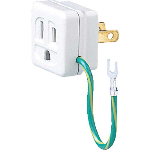 Panasonic 接地15Aアダプタ アースリード線付 WH2890P