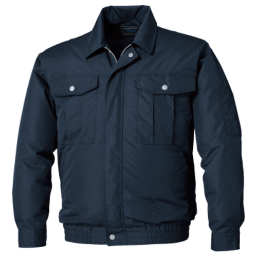 空調服 ポリエステル製ワーク空調服 ウェアのみ ネイビー 5L KU90540-C03-S7
