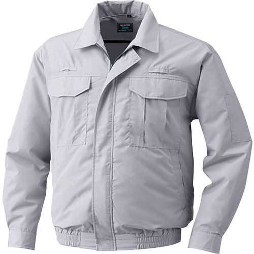 綿薄手フルハーネス仕様空調服 ウエアのみ シルバー L  KU9055FC06S3 1着 空調服 綿薄手フルハーネス仕様空調服 ウエアのみ シルバー L KU9055F