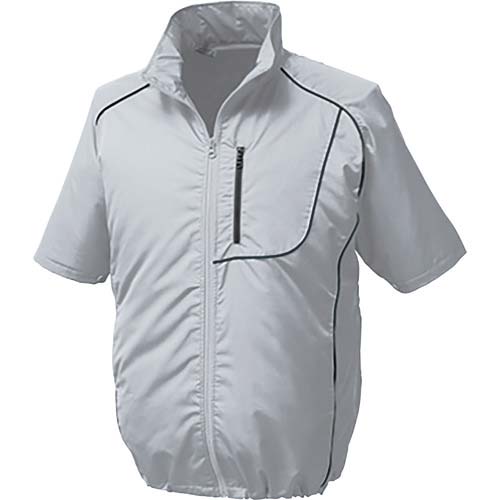 KUCHOFUKU 空調服 ポリ製半袖ウエアのみ シルバー L  KU91720C06S3 1着 空調服 ポリ製半袖ウエアのみ シルバー L KU91720-C06-S3の通販｜現場市場
