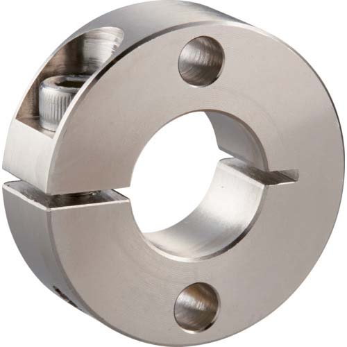 IWATA スタンダードスリットカラー 2穴付 無電解ニッケルメッキ 内径50mm 総幅22mm SCS5022MP2