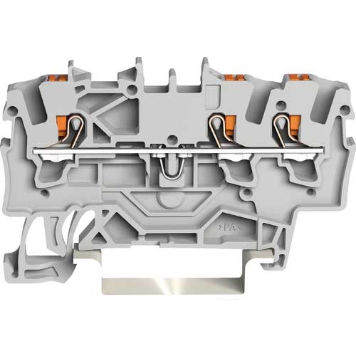 WAGO プッシュボタン操作タイプ スプリング式中継端子台2201シリーズ3線式用 2201-1301-PK