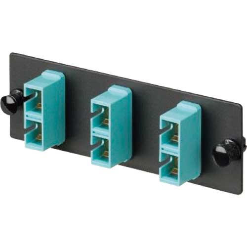 PANDUIT 光ファイバー SCアダプタパネル デュプレックス 6芯 OM4 1個入り FAP3WAQDSCZ