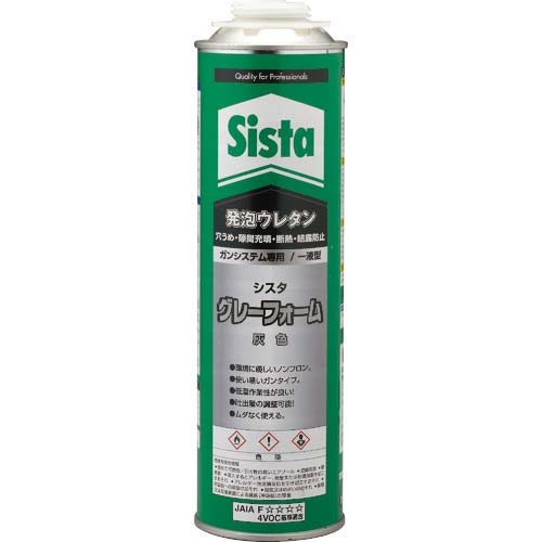 Sista 発泡ウレタン グレーフォーム 750ml SGY-750