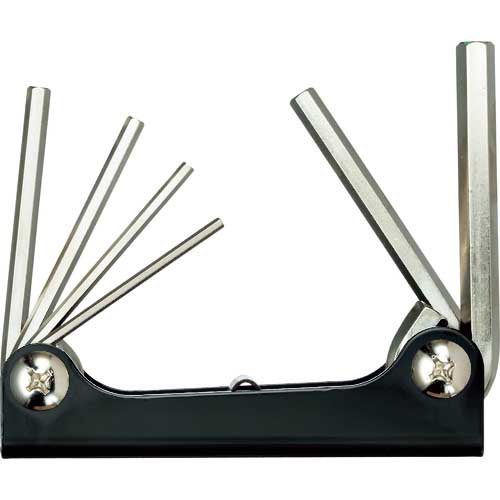 WISE 六角棒レンチ(ナイフ式) コンパクトホルダー 6本組 600-60