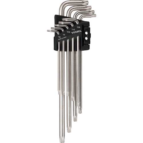 VESSEL いじり止めトルクスレンチ 9本組 No.8509TXH(8500TXH 9本組) 8509TXH