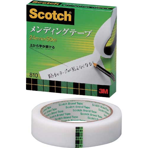 3M メンディングテープ 24mmX50m 巻芯径76mm 810-3-24