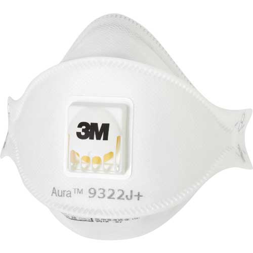 3M Aura 使い捨て式防じんマスク 9322J+ DS2 個装タイプ 1枚 9322J