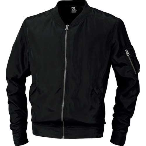 【廃番】コーコス 防寒着 フライトジャケット G-7110 13ブラック L 着丈66cm 胸囲116cm G-7110-13-L