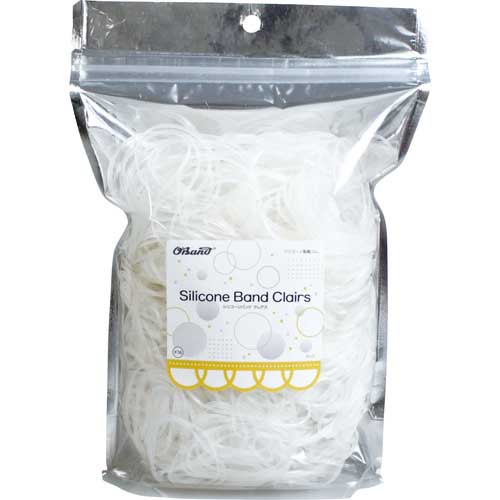オーバンド シリコーンバンド クレアス #16 300g袋 クリア GGS-300-CL