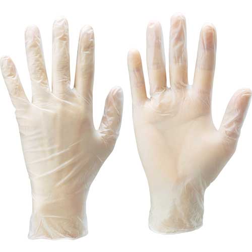 【廃番】SHOWA ビニール使い捨て手袋 おそうじでつかっ手 24枚入 フリーサイズ OSJ-24P