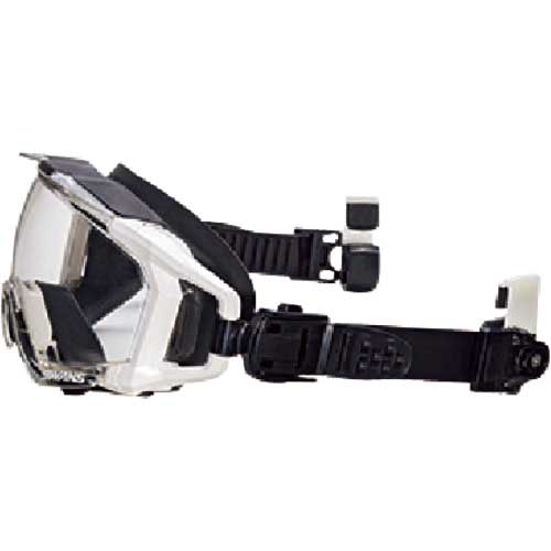 YAMAMOTO ゴグル型保護めがねレスキューモデル クイックベルトタイプ SS-7000CL QB WHT