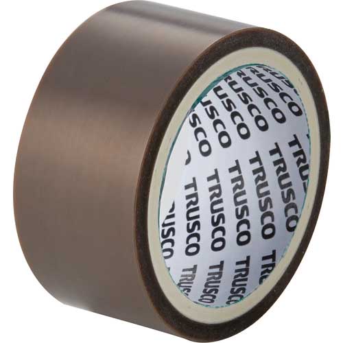 TRUSCO 5mフッ素樹脂粘着テープ 厚み0.08mm 幅25mm グレー TFJ-08-25-5M-GY