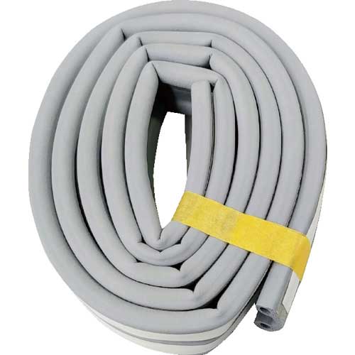 槌屋 戸当りすき間テープ P型 グレー TSP-001