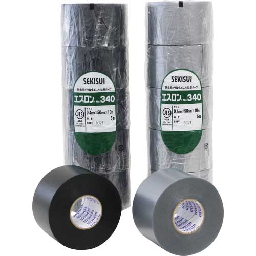 積水 エスロンテープ＃340 50×10 黒 V340K2Nの通販｜現場市場