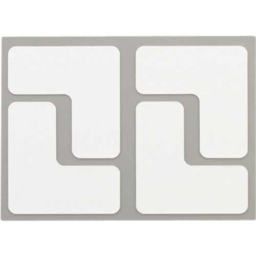 ニトムズ 耐久フロアサインズL型S白40枚 Y6034