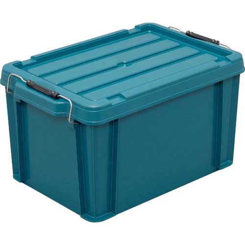 【廃番】アイリスオーヤマ 252002 バックルコンテナ BL-21 ブルーグリーン BL-21-BG