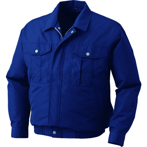 【廃番】空調服 ポリエステル製ワーク ワンタッチファングレー 大容量バッテリーセット ダークブルーM 0540-G22-C14-S2